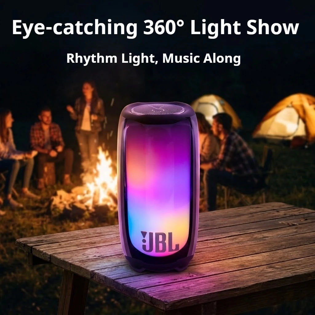 JBL Pulse 5 Portable Wireless Bluetooth Speaker 360 RGB Light IP67 Waterproof Deep Bass Outdoor Camping Party Audio Subwoofer