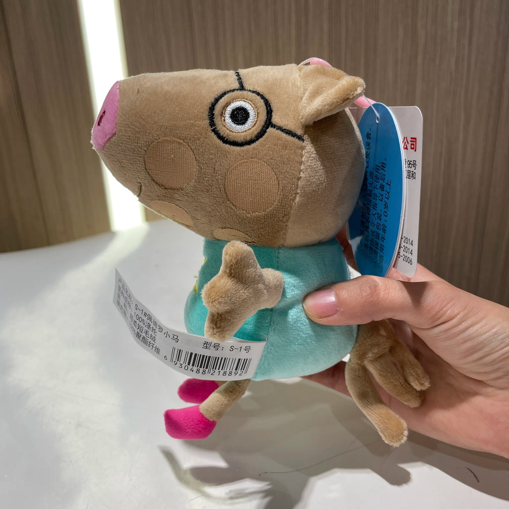 100% Genuine Peppa Pig 12-19cm Peppa George Evie Plush Toy Evy Cartoon Stuffed Animals Doll Children Birthday Christmas Gift