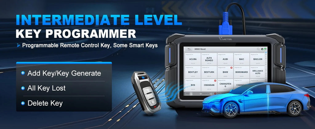 VDIAGTOOL VD70 Lite OBD Scanner Car Diagnostic Tools Automotive Scanner With Key Programming 31+ Reset DOIP CANFD Free Updates