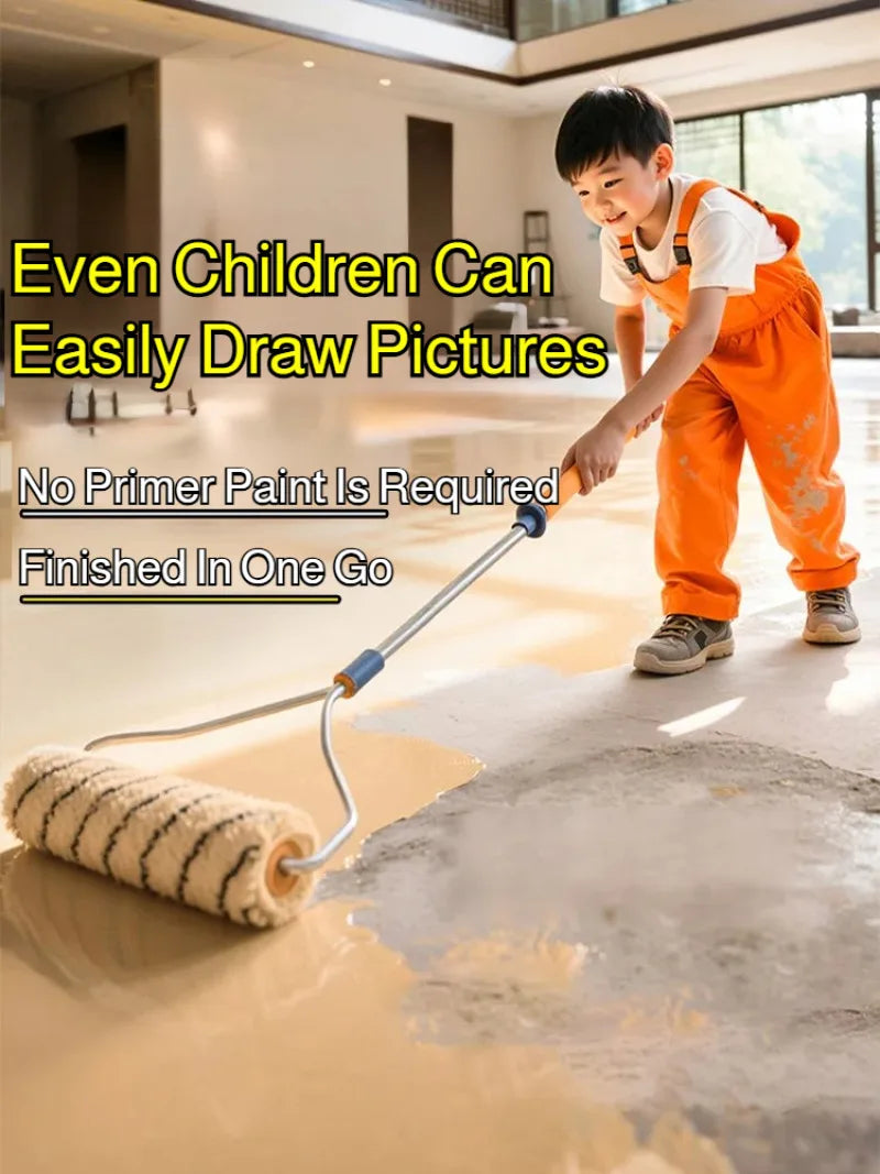 3-in-1 Water-Based Epoxy Floor Paint,Wear-Resistant Waterproof Top Coat for Concrete Floors,Factory & Workshop