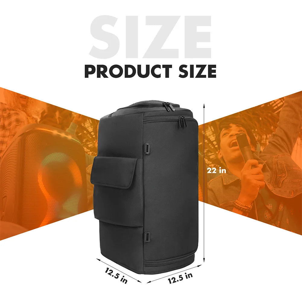 Padded Speaker Protective Cover Case Waterproof Double-Sided Speaker Storage Bag for JBL PARTYBOX 1000/710/520/320/310/120/110