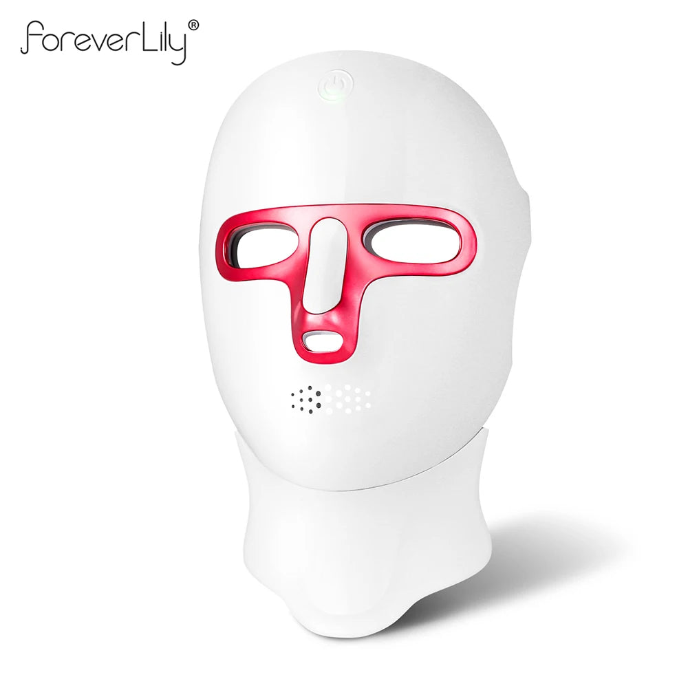 7 Colors Photon Facial LED Mask Red Light Therapy Anti Aging Face Neck Beauty Mask Relaxation Treatment Anti-Wrinkle Skin Care