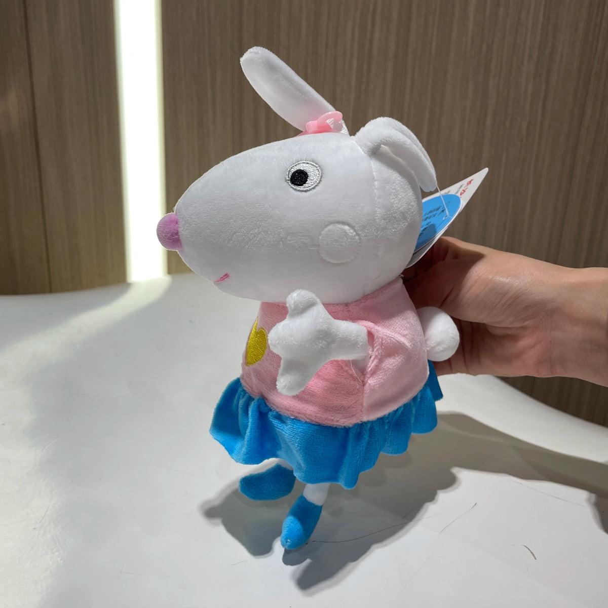 100% Genuine Peppa Pig 12-19cm Peppa George Evie Plush Toy Evy Cartoon Stuffed Animals Doll Children Birthday Christmas Gift