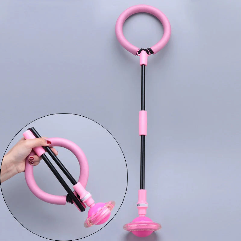 Outdoor Fitness Jump Rope Swing Flash Wheel - Family Reaction Training & Exercise for Strength & Agility,Foldable and Portable