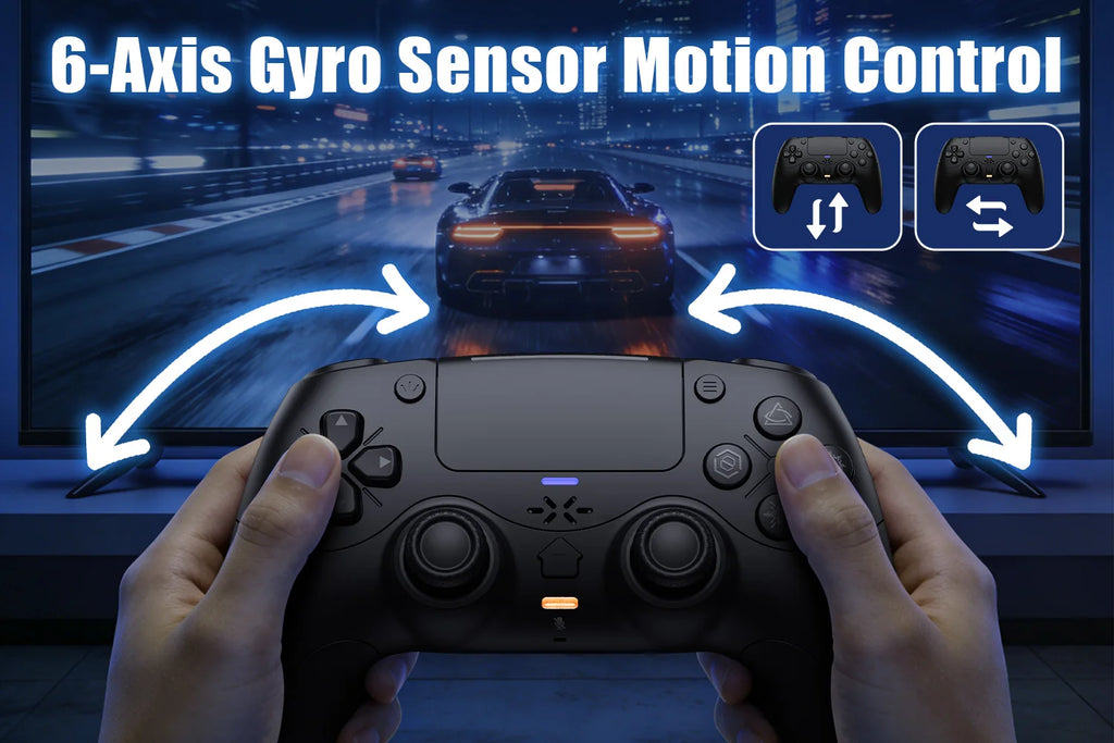 Manette sans fil compatible PS5 avec vibration