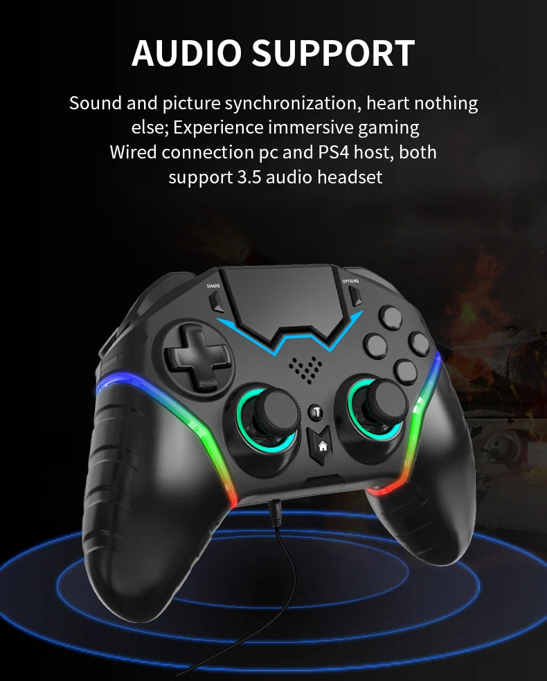 Wireless Controller For PS4 PS3 PS Playstation 4 3 Mobile Phone PC Android TV Control Bluetooth Gamepad Game Pad Joystick Gaming