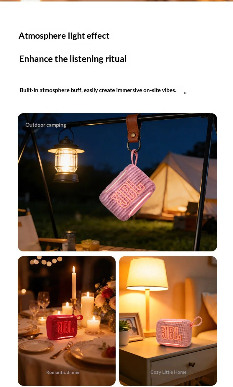 JBL GO5 Portable Wireless Bluetooth Speaker IP67 Waterproof Mini Pocket Speaker Outdoor Beach Hiking Travel Audio