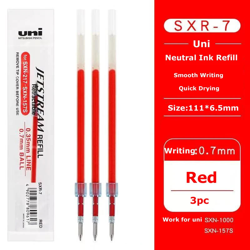 New Uni Jetstream Ballpoint Pens,Multi-Colors Lite Touch Ink Smooth Writing,Light as a Feather,Eco-Friendly 0.5/0.7mm Sign stylo
