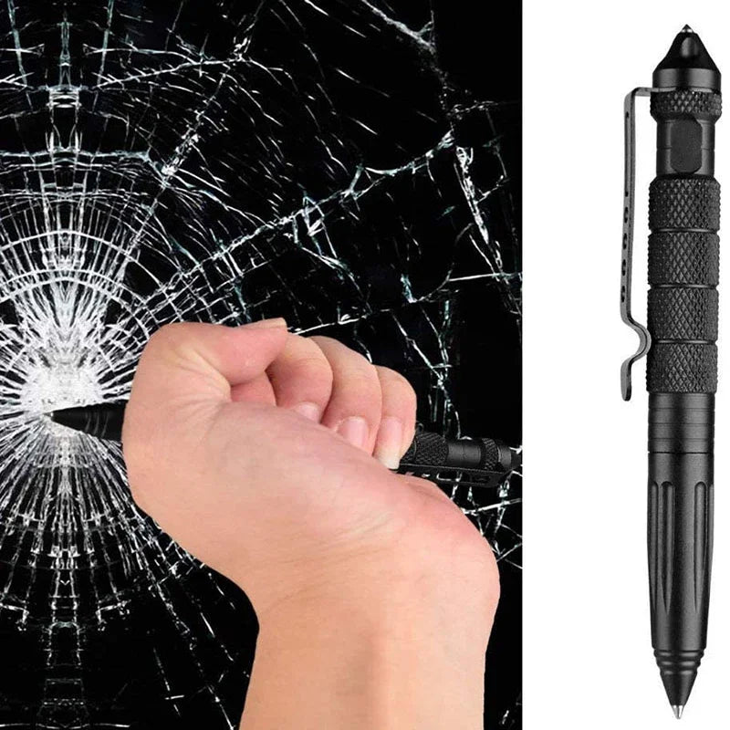 B2 Tungsten Steel Tip Tactical Defense Pen EDC Multi-functional Self-Defense Pen Outdoor Broken Window Cone Survival Pen