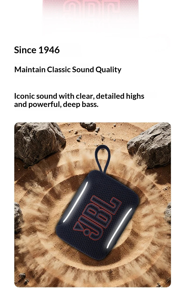 JBL GO5 Portable Wireless Bluetooth Speaker IP67 Waterproof Mini Pocket Speaker Outdoor Beach Hiking Travel Audio