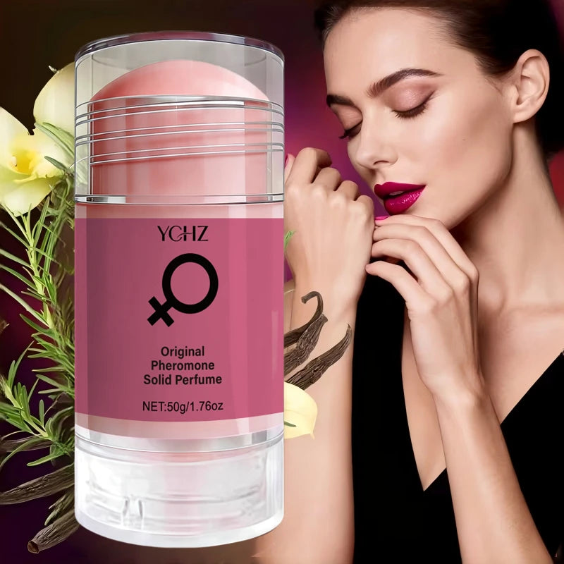 Pheromone Fresh Scent Solid Balm, Which Can Emit a Charming Fragrance to Quickly Reduce Body Odor, Enhance Your Personal Charm a