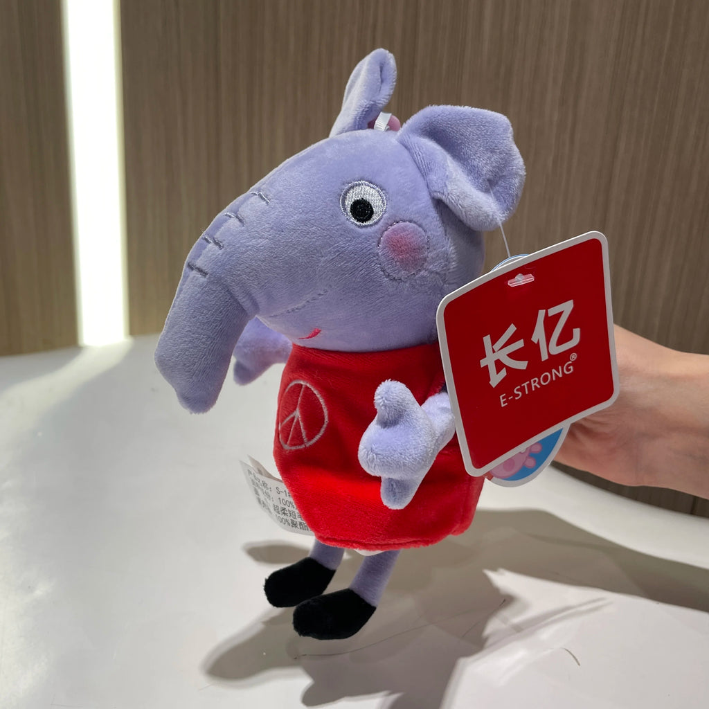 100% Genuine Peppa Pig 12-19cm Peppa George Evie Plush Toy Evy Cartoon Stuffed Animals Doll Children Birthday Christmas Gift