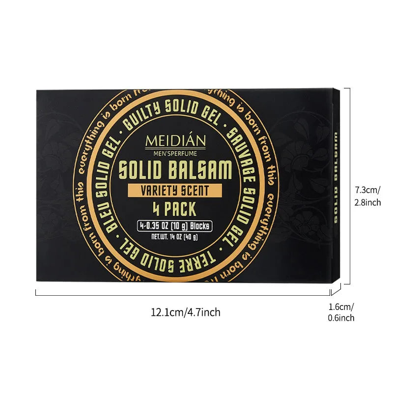 Perfume Set, Which Can Be Applied on the Wrist and Neck, Fresh Smell, Men's and Women's Portable Refreshing Solid Perfume