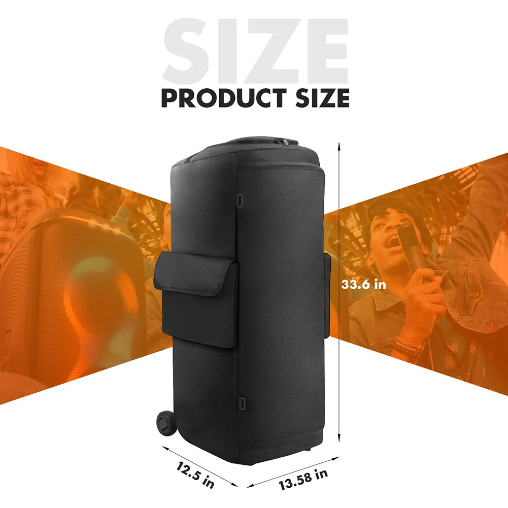 Padded Speaker Protective Cover Case Waterproof Double-Sided Speaker Storage Bag for JBL PARTYBOX 1000/710/520/320/310/120/110