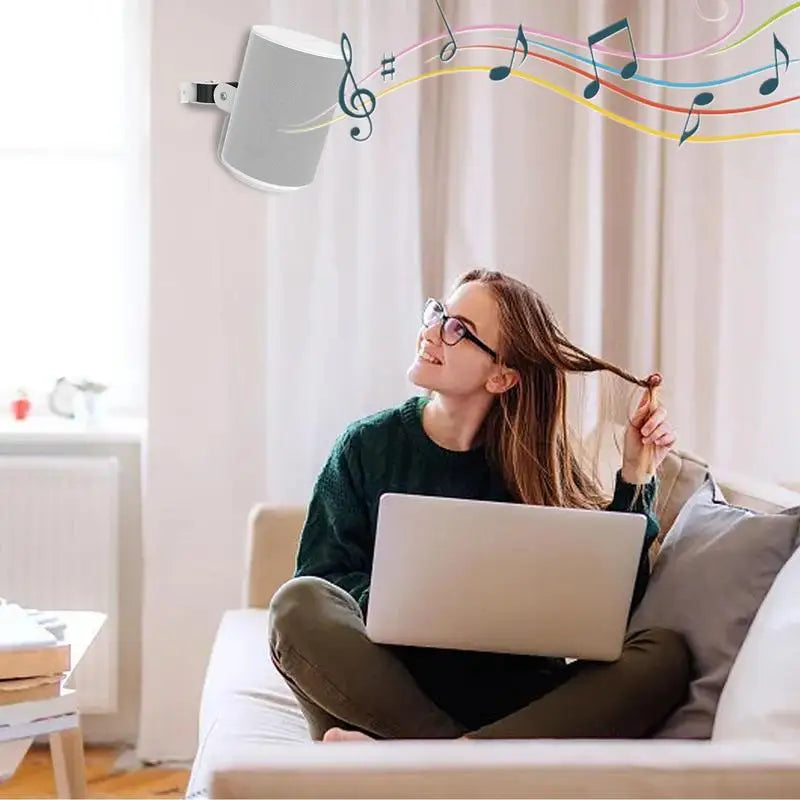 Wall Mount Stand For Sono Era100 Smart Speaker Stainless Steel Wall Hanging Speaker Holder For Era 100 Speaker Bracket
