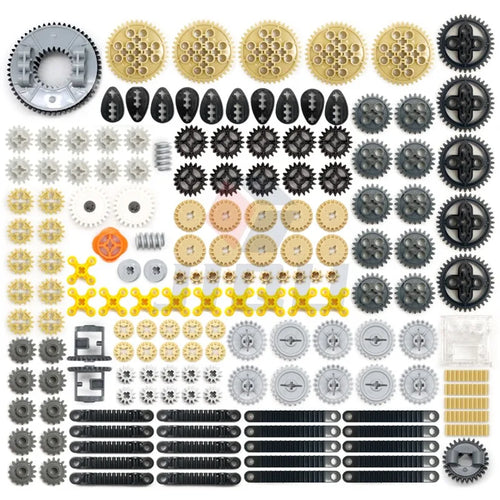 169Pcs High-Tech Parts Gear Transmission Building Bricks Blocks Set  DIY Technological Creativity Accessory Toy