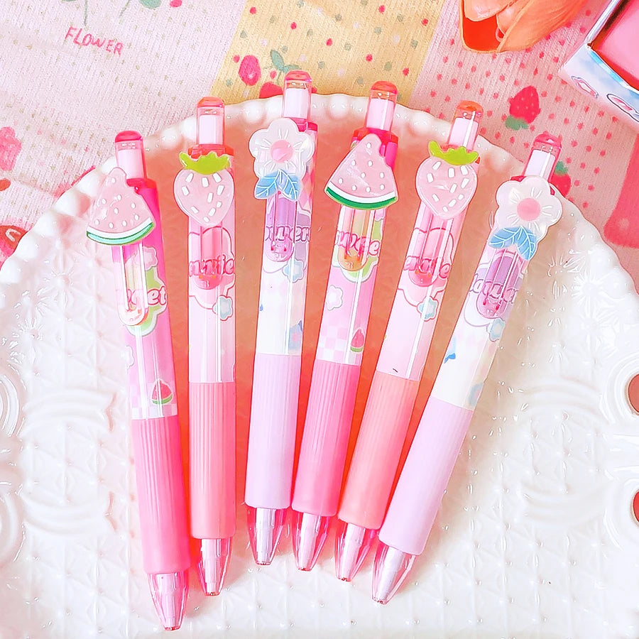 Aesthetic kawaii stationery supplies drawing useful back to school supplies Strawberry mechanical pencil cute pencils