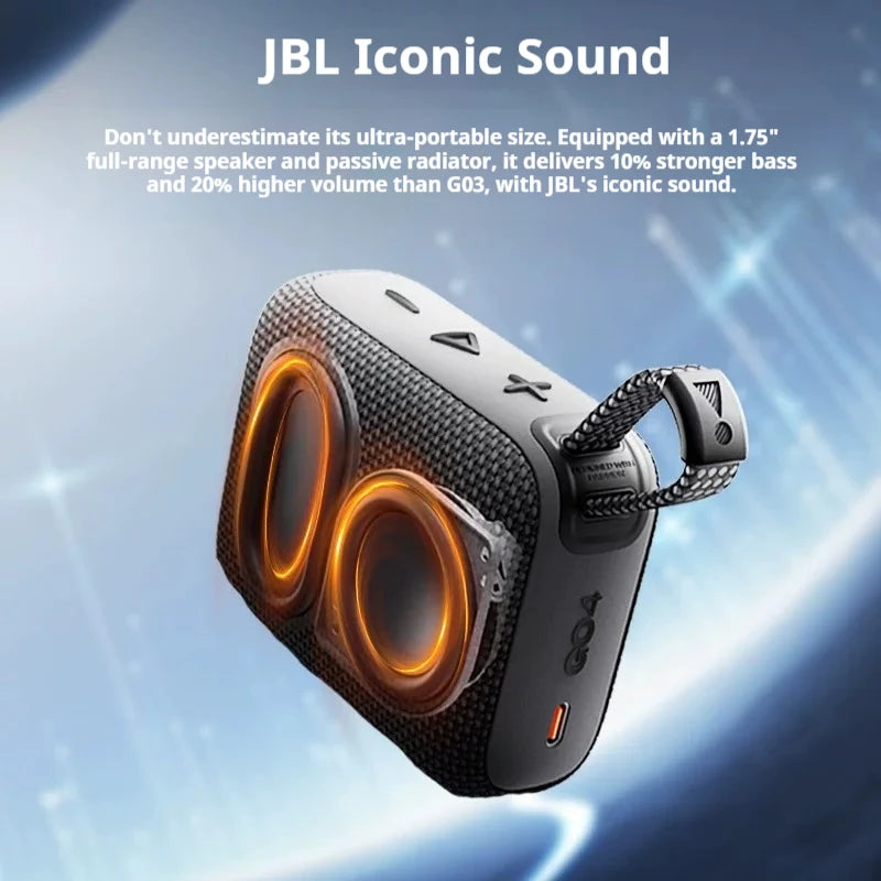 JBL GO4 IP67 Waterproof Bluetooth Speaker Ultra-Compact Portable Travel Audio Player