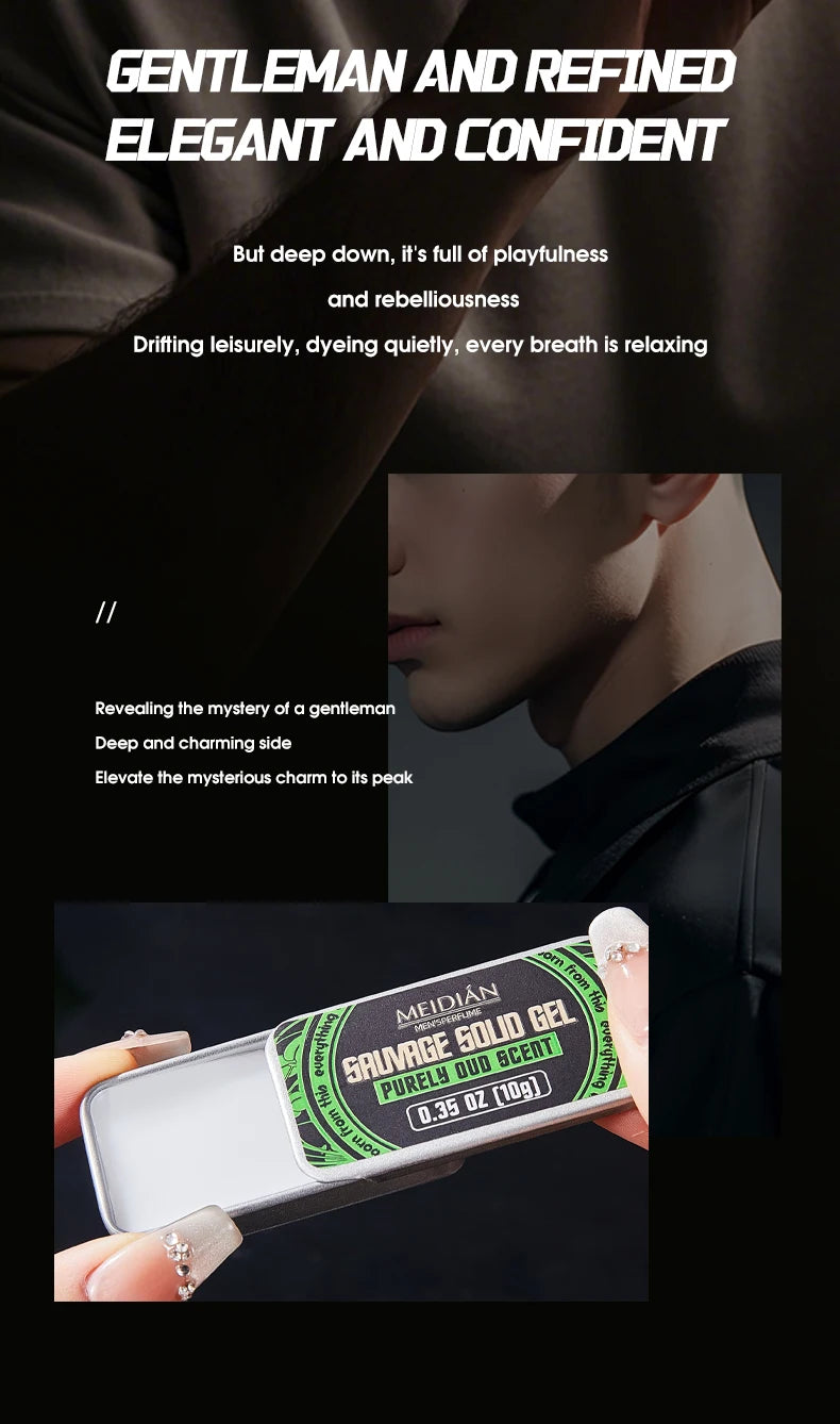 Perfume Set, Which Can Be Applied on the Wrist and Neck, Fresh Smell, Men's and Women's Portable Refreshing Solid Perfume