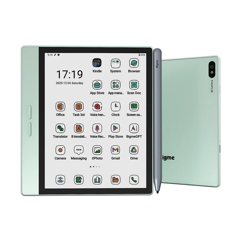 Bigme 7'' Electronic Book B7, Color E-Ink E-Book Reader, 300PPI, 8+128GB, Android14 Open System, E-Reader Tablet with 4G Calling