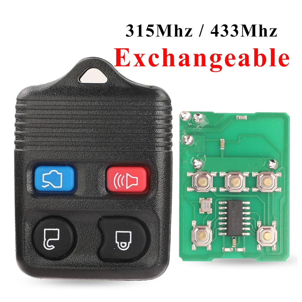 jingyuqin 25pcs 2/3/4BTN Car Key 315/433MHZ For Ford Escape Explorer Keyless Entry Remote Control Car Key Clicker Transmitter