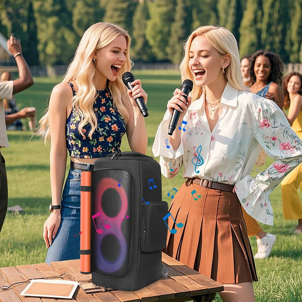 Padded Speaker Protective Cover Case Waterproof Double-Sided Speaker Storage Bag for JBL PARTYBOX 1000/710/520/320/310/120/110