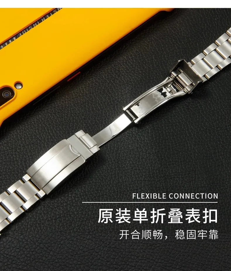 Watch Bracelet for Rolex DAYTONA GMT SUBMARINER Watch Accessories Metal Strap 20mm 904 Solid Stainless Steel Watchbands