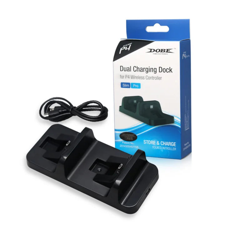 PS4 Controller Charger for Playstation 4 Charger Station with 2 Micro USB Charging Dongles Dual Charging Dock for PS4 Slim Pro