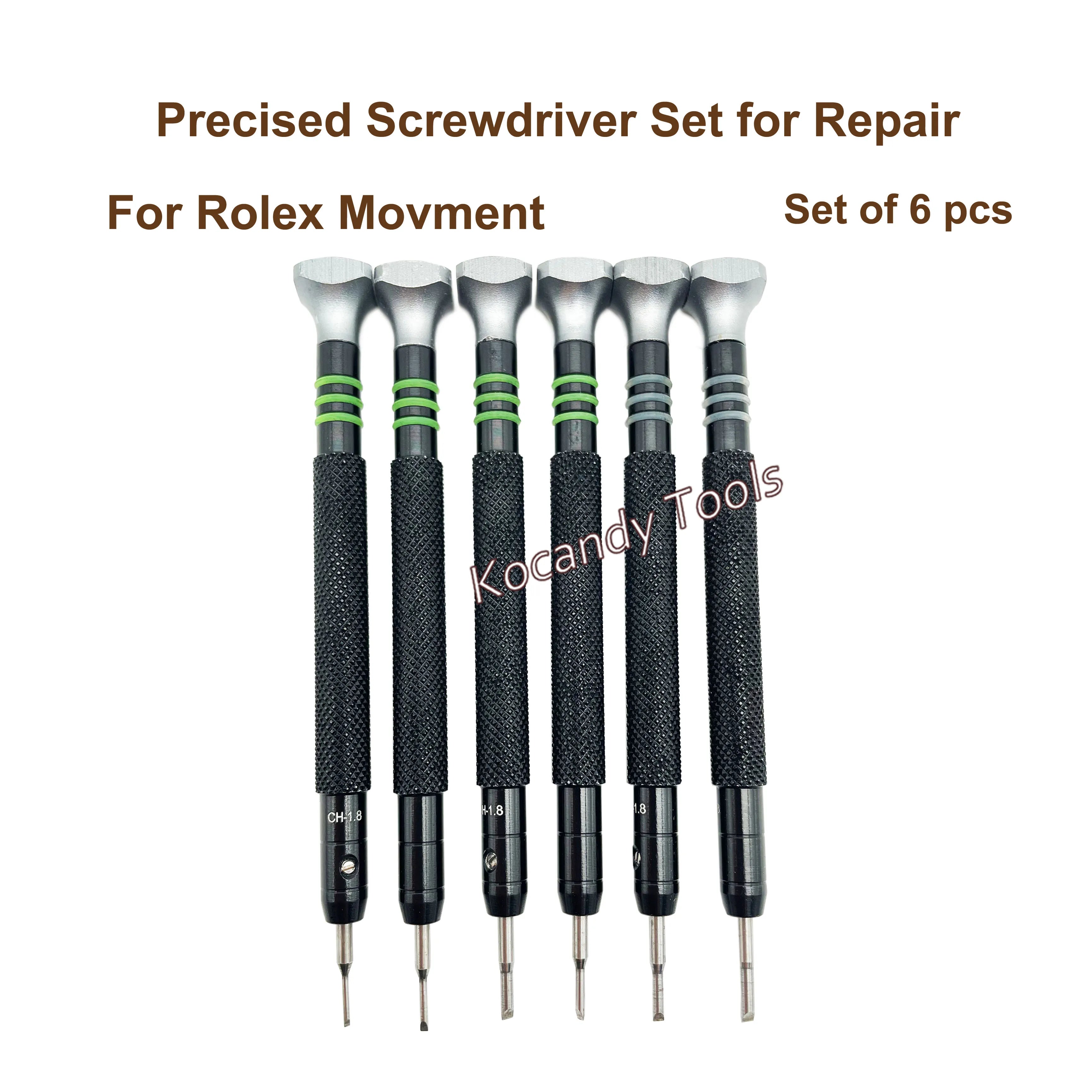 6pcs Precision Stainless Steel Screwdriver Kit Watchmaker Repair Screwdriver Tool for Rolex 3135 2135 Watch Movement