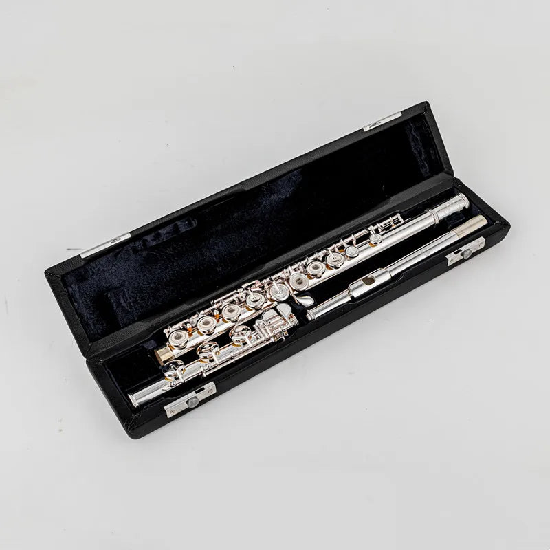 MURAMATSU 17-hole Flute-b Foot e-gorgeous Performance Musical Instrument Copper-l Silver Plated Flute