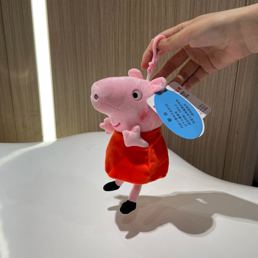 100% Genuine Peppa Pig 12-19cm Peppa George Evie Plush Toy Evy Cartoon Stuffed Animals Doll Children Birthday Christmas Gift
