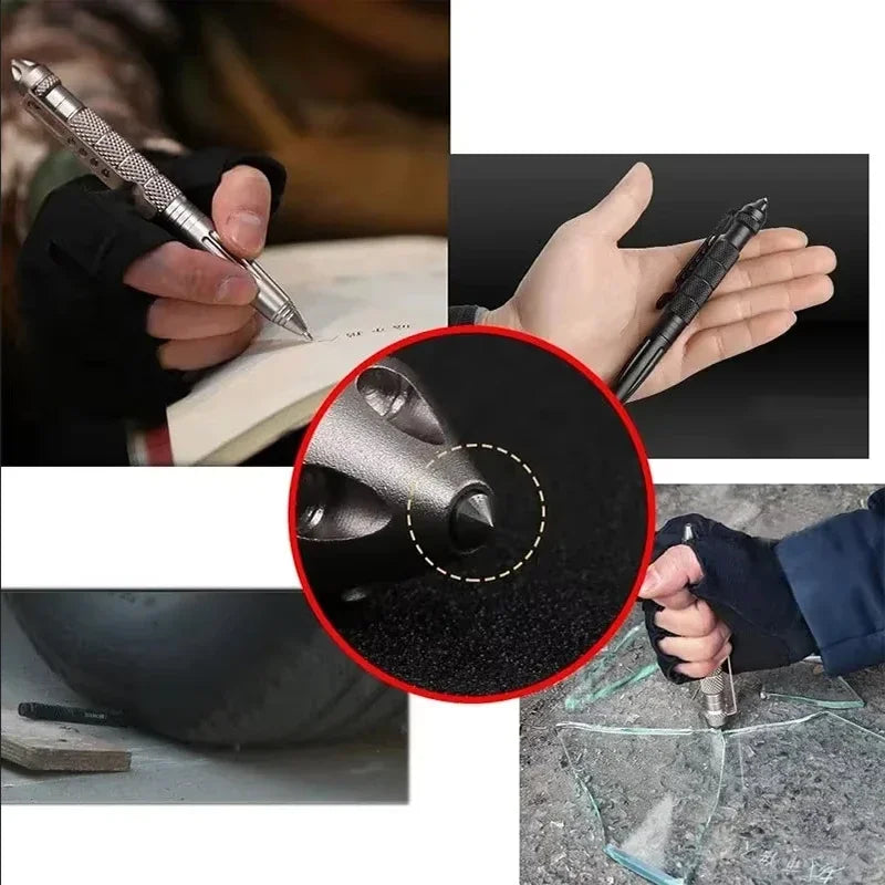 B2 Tungsten Steel Tip Tactical Defense Pen EDC Multi-functional Self-Defense Pen Outdoor Broken Window Cone Survival Pen