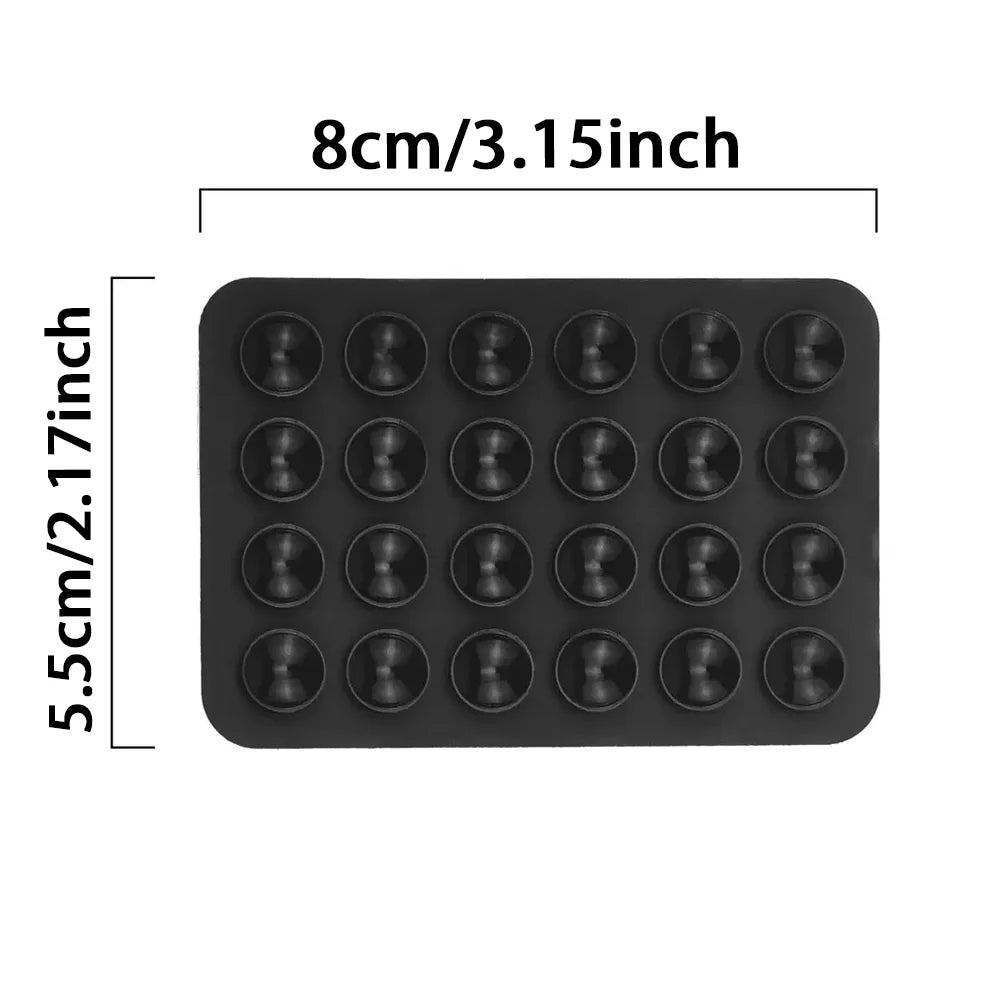 3M Adhesive Backing Candy Color Silicone Suction Phone Case Mount Non Slip Suction Cup Phone Stand Holder For Selfies and Videos