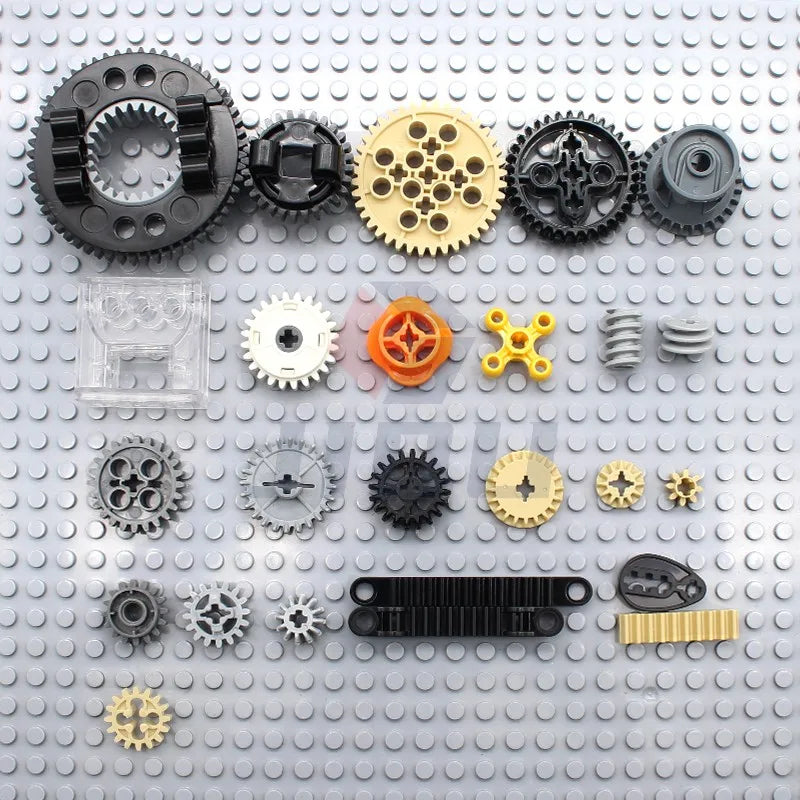 169Pcs High-Tech Parts Gear Transmission Building Bricks Blocks Set  DIY Technological Creativity Accessory Toy