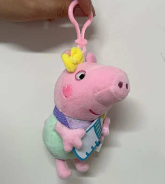 100% Genuine Peppa Pig 12-19cm Peppa George Evie Plush Toy Evy Cartoon Stuffed Animals Doll Children Birthday Christmas Gift