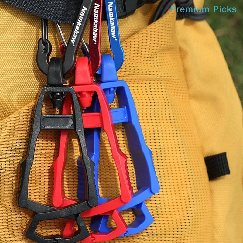 portable1Pc Multi-purpose Anti-drop Hook Work Gloves Holder Clip Keys Safety Clamp Camping Outdoor Glove Clip Tools