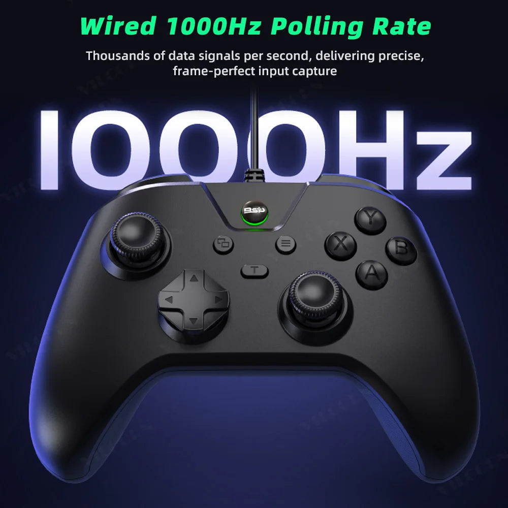 Wired Gaming Controller for PS4 Console PC Controls-No Lag. No Drops Dual Vibration Gamepad for Switch, iOS, Android