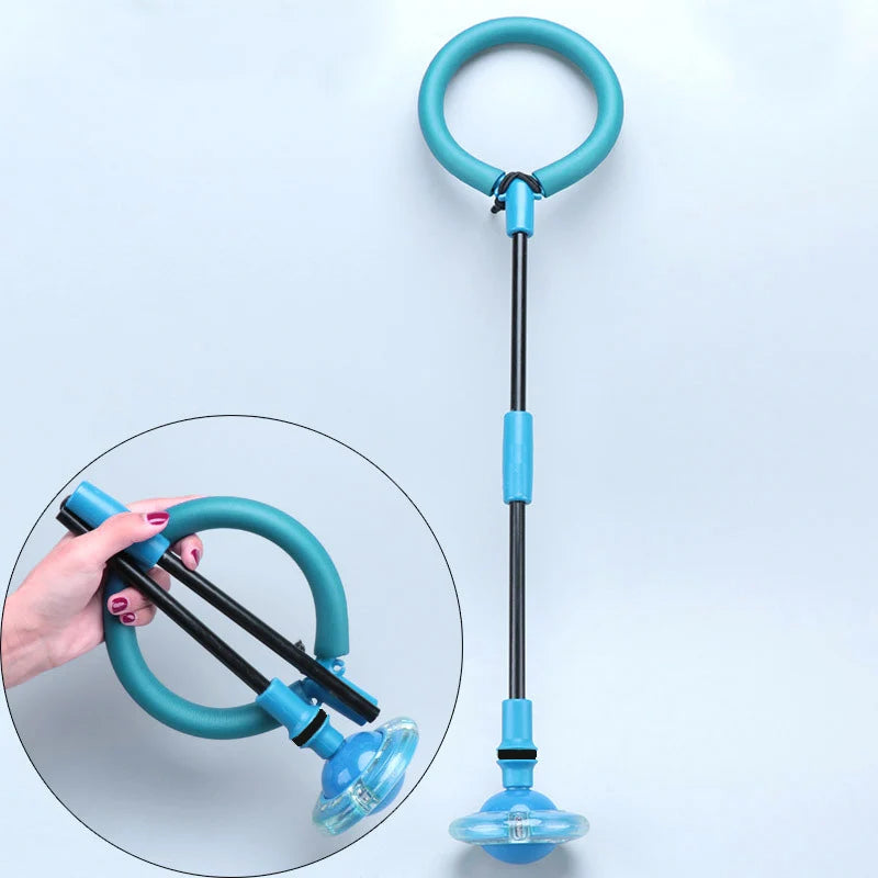 Outdoor Fitness Jump Rope Swing Flash Wheel - Family Reaction Training & Exercise for Strength & Agility,Foldable and Portable