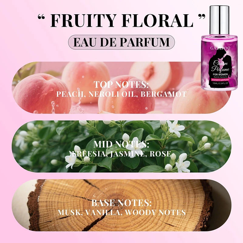 Parfum roll-on unisexe, rose et bois de cèdre