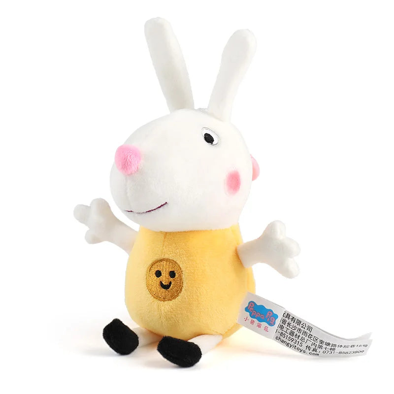 100% Genuine Peppa Pig 12-19cm Peppa George Evie Plush Toy Evy Cartoon Stuffed Animals Doll Children Birthday Christmas Gift