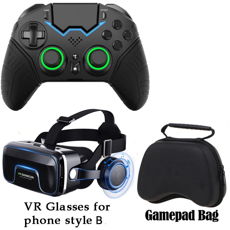 Wireless Controller For PS4 PS3 PS Playstation 4 3 Mobile Phone PC Android TV Control Bluetooth Gamepad Game Pad Joystick Gaming