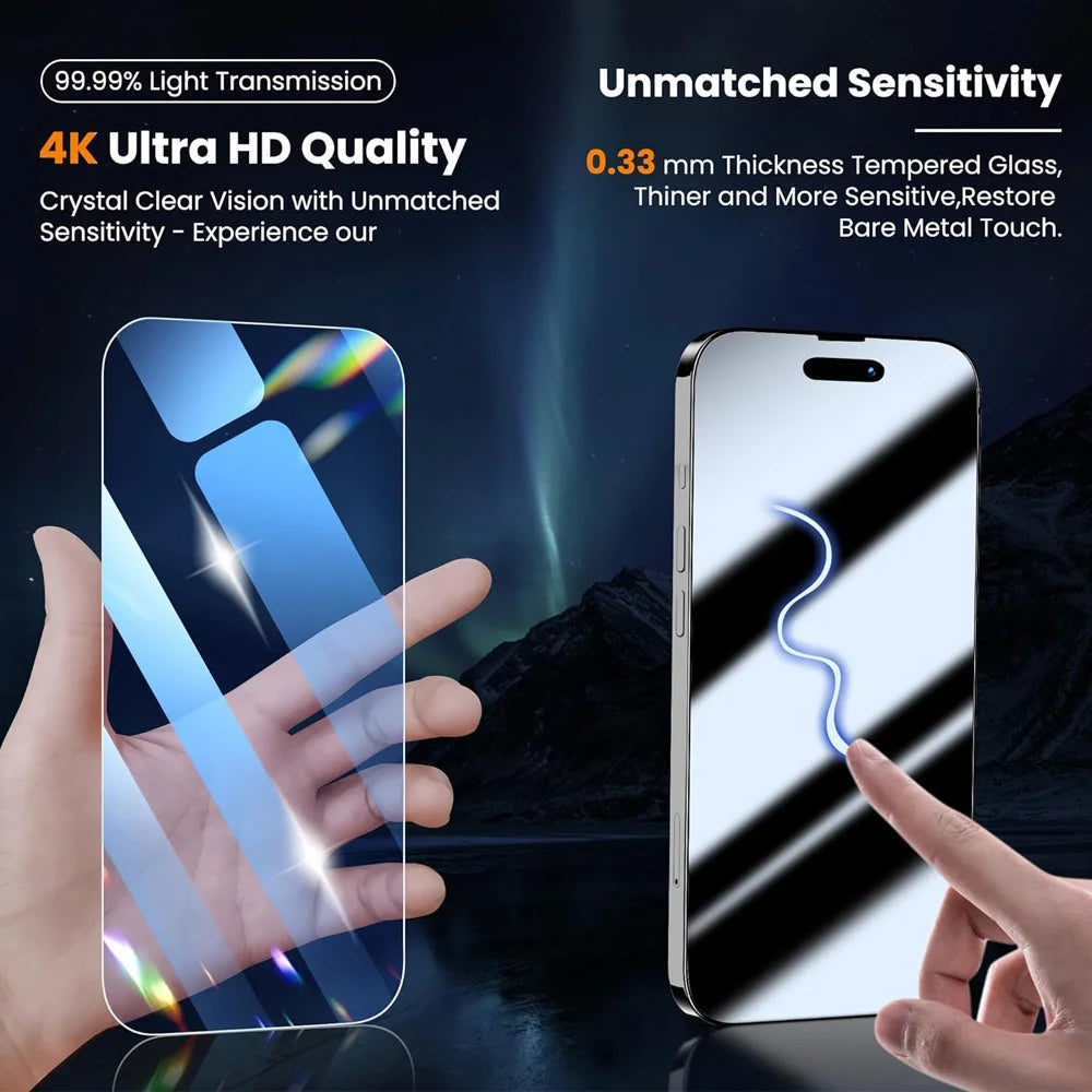 HD Screen Protection For iPhone 16 15 17 14 13 12 11 Pro Max Tempered Glass iPhone15 Pro Camera STB Film iPhone16 Plus 13 Mini