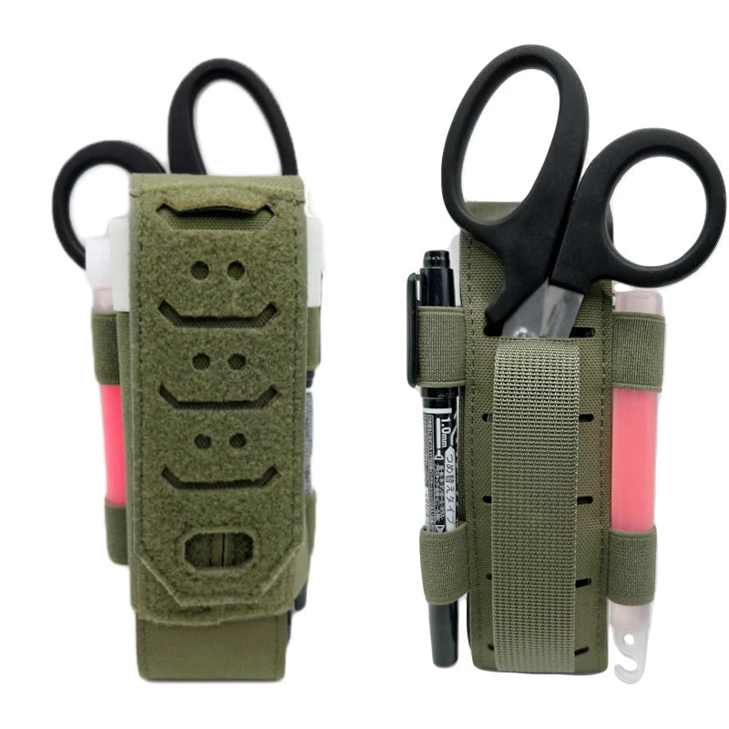 Tactical MOLLE Tourniquet Holder Walkie-talkie Tool Pouch Universal Tourniquet Holder Hunting Survival Gear Holder Pack
