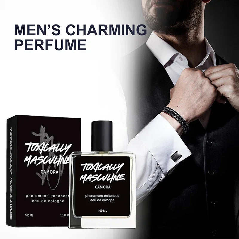 Pheromone Enhanced Eau De Cologne,Charming Men's Perfume Spray,Black Pepper/Lavender/Vetiver/Oakmoss/Cedarwood Fragrance Mist