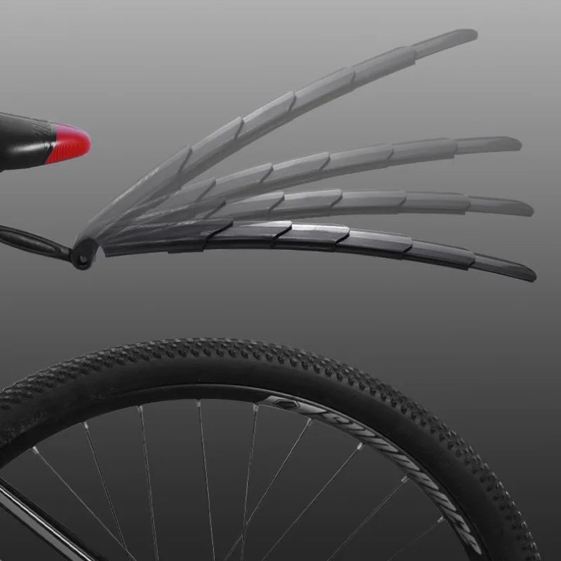 Mountain Bike Retractable Mudguard Folding Mud Fender for Road City Bicycle Universal Waterproof Splash Guard Rain Protection