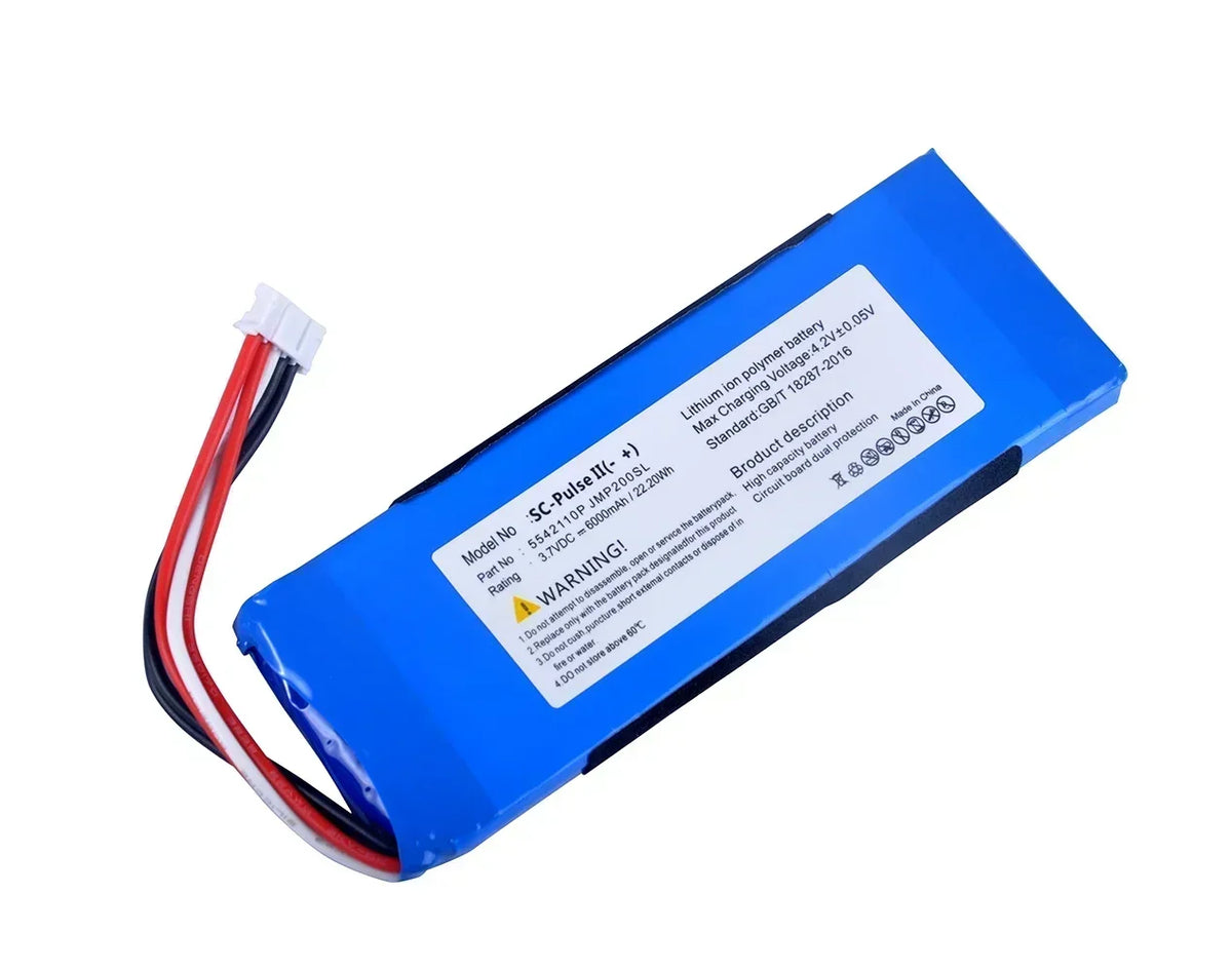 Original P5542100-P 5542110P 6000mAh Battery For JBL 2017DJ1714 APPULESE 3 Pulse3 Pulse 2 Pulse II PULSE2 PULSE2BLKUS
