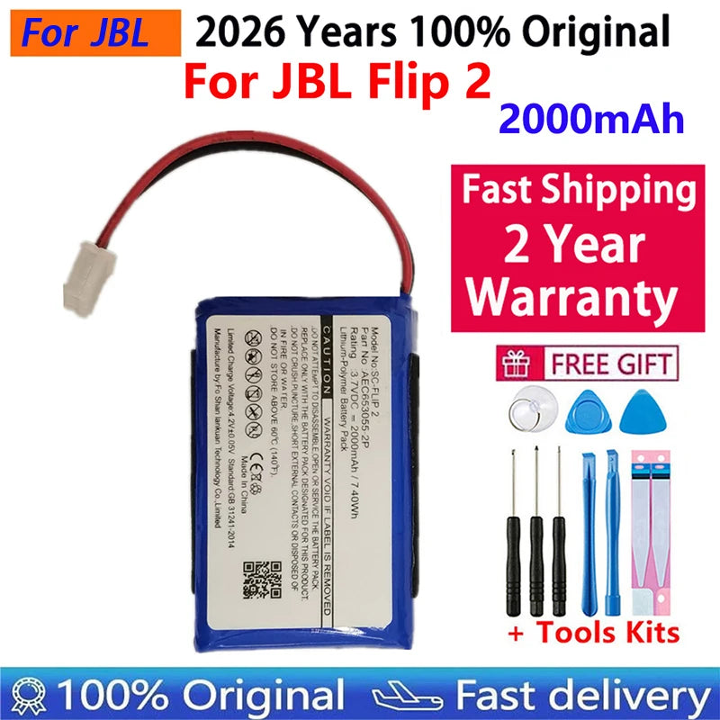 2026 Years 100% Original Speaker Battery For JBL Flip 1 2 3 4 5 6 For JBL Flip4 Flip5 Flip6 GSP872693 01 Battery Fast Shipping