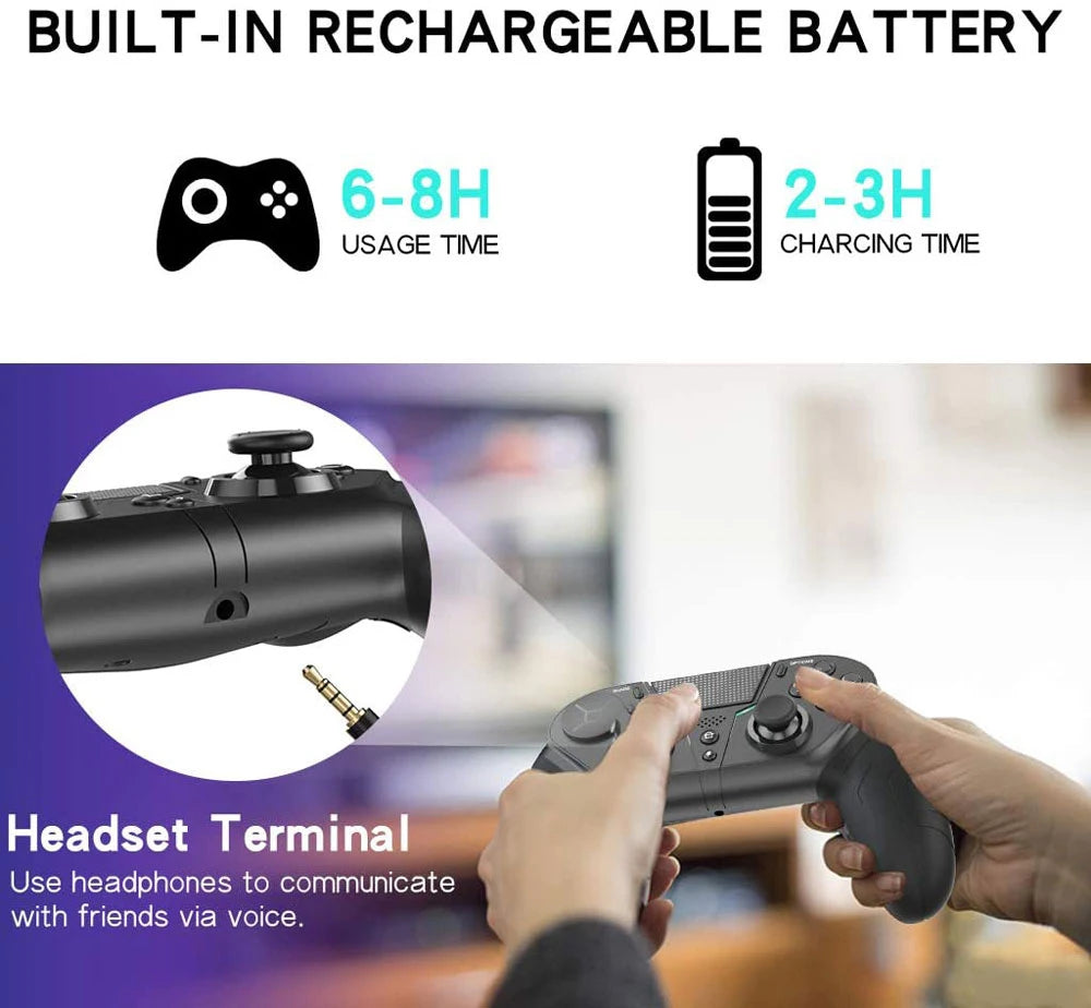 Control For PS4 PS3 PS Playstation 4 3 PC Android Cell Phone Mobile Wireless Controller Bluetooth Gamepad Joystick Game Trigger