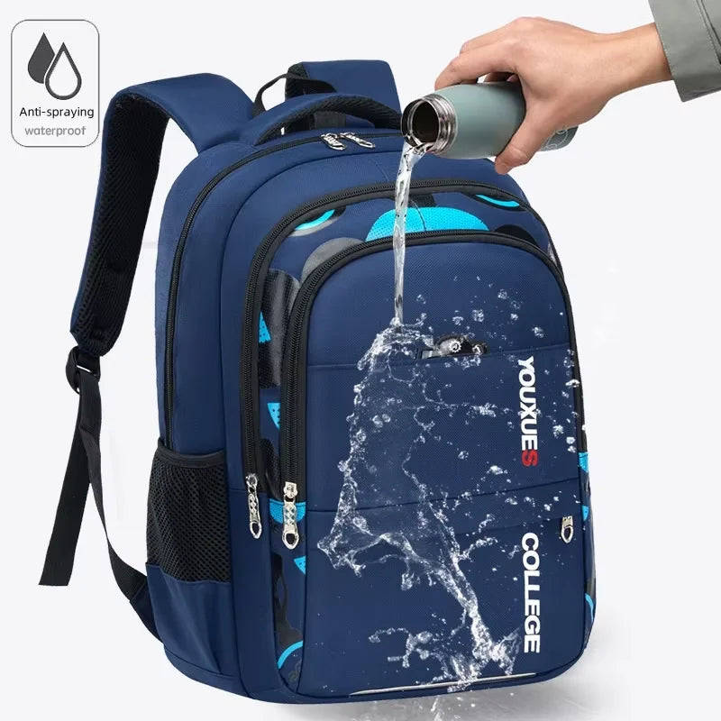 Children's Waterproof Schoolbag. Large Capacity, Good Feel, and Waterproof Function. Suitable for Teenage Boys/Girls. Breathable