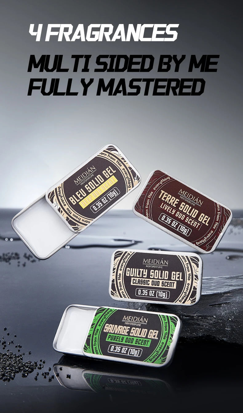 Perfume Set, Which Can Be Applied on the Wrist and Neck, Fresh Smell, Men's and Women's Portable Refreshing Solid Perfume